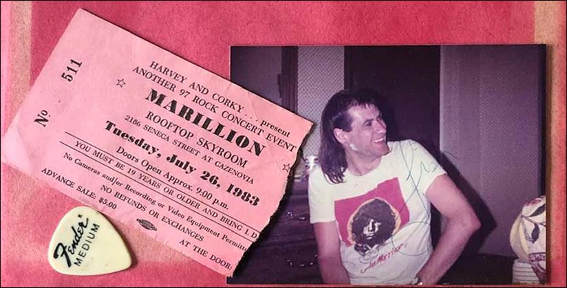 Fish: Backstage at Skytops, Buffalo - 26.07.1983 (with foam in his face) - Photo by Lisa Patterson